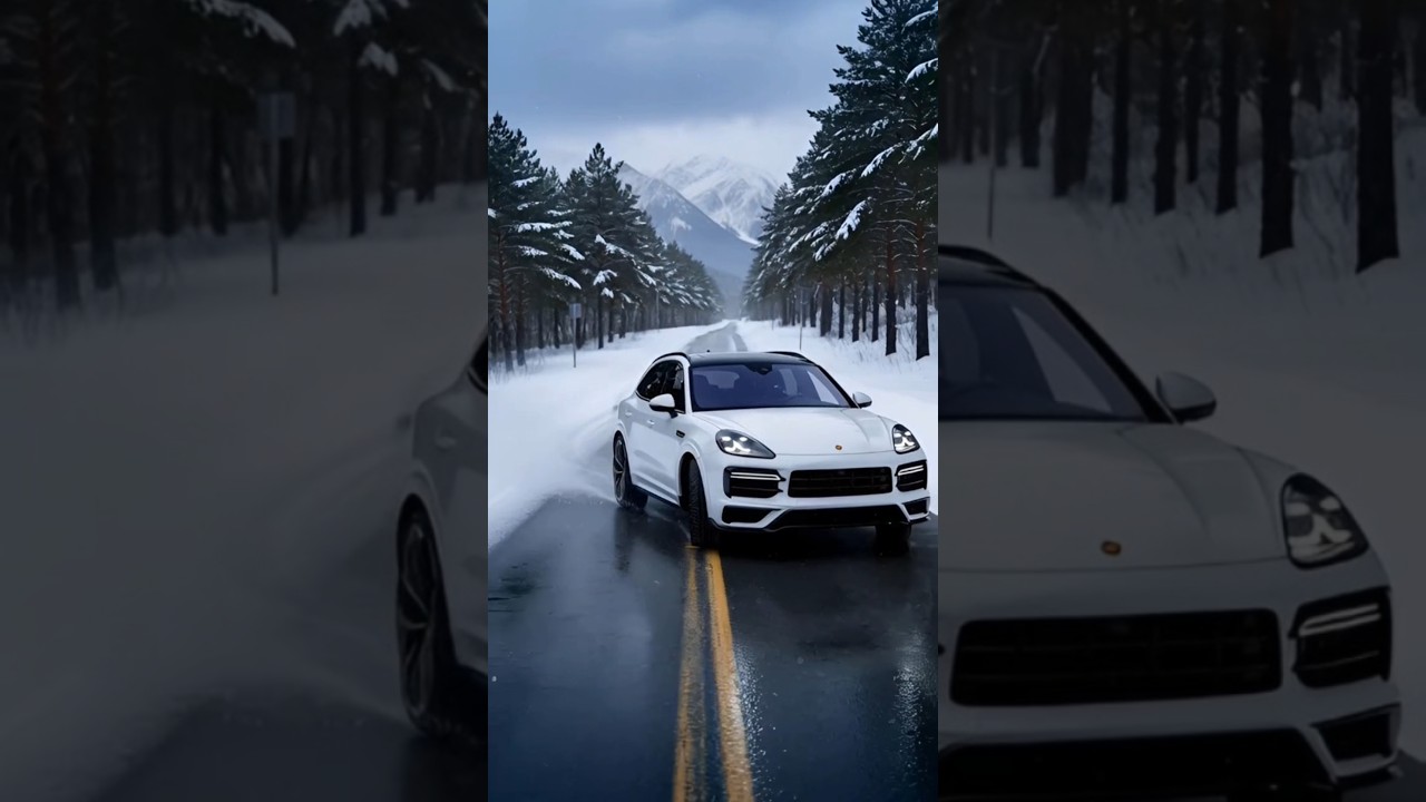 Porsche Cayenne Turbo GT | Ultra HDR 360° Orbit Cinematic | Winter Modern Country Drive