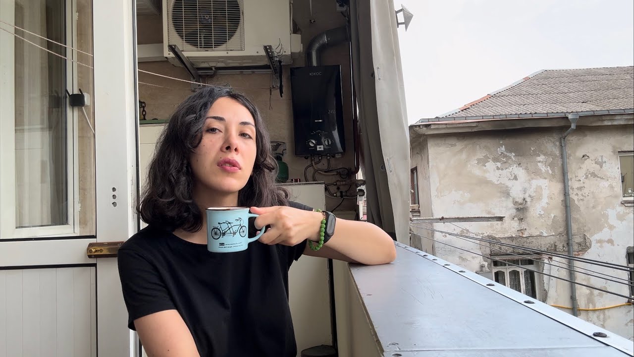 დილის ვლოგი ☕️🌊დღეს მოღრუბლულია🥰ზღვის ვლოგები