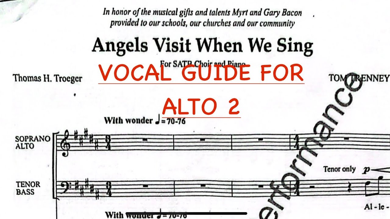 ALTO 2 Vocal Guide - Angels Visit When We Sing