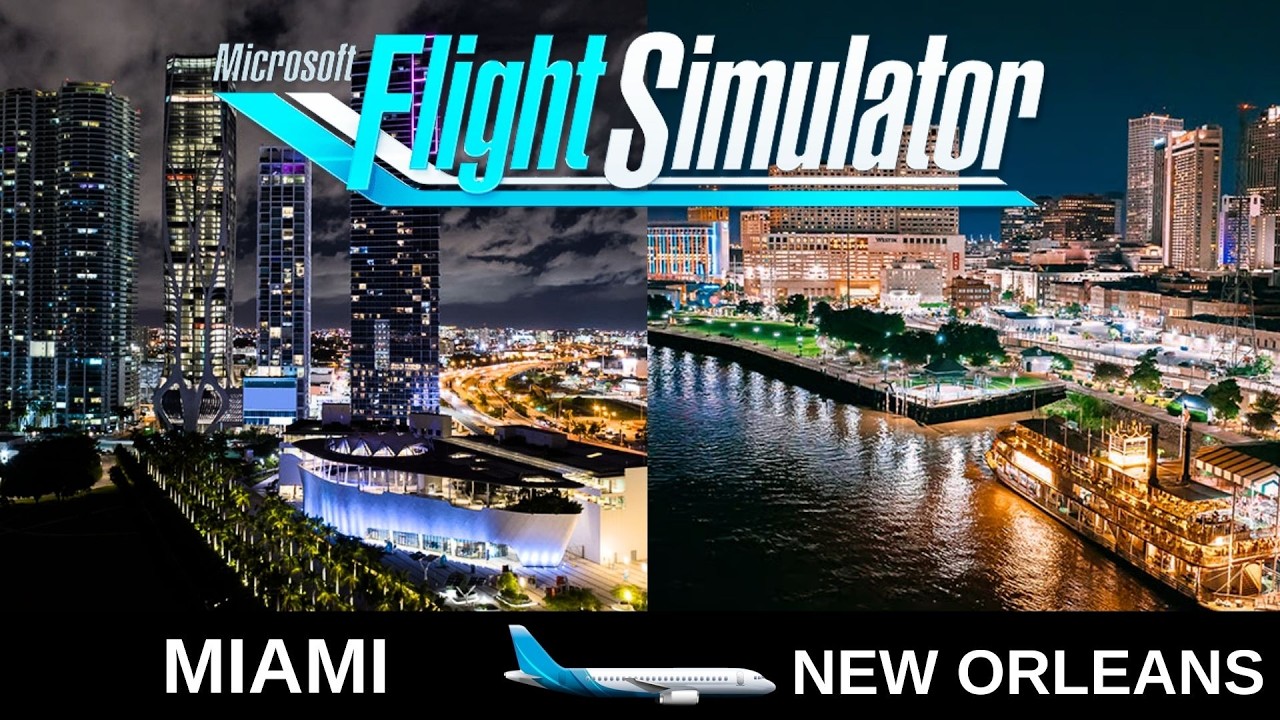 Miami - New Orleans | B737 ✈️✈️✈️ | BİR TIK SERT İNİŞ ✅ RÜZGARLA DANS!!