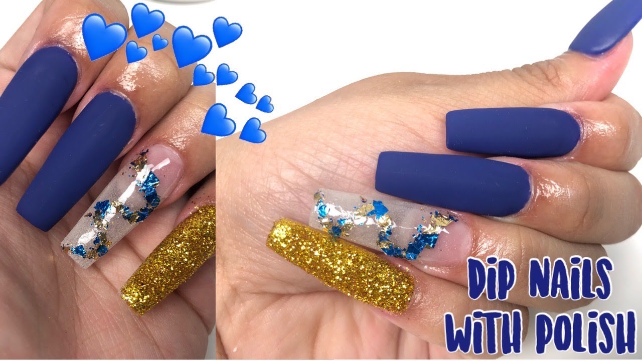 DIP POWDER NAILS AT HOME WITH POLISH! SUPER EASY | BEGINNER FRIENDLY |MATTE NAILS (NO DRILL/ACRYLIC)
