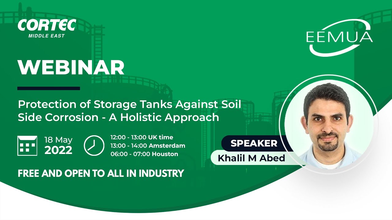 EEMUA Webinar: Protection Of Storage Tanks Against Soil Side Corrosion – A Holistic Approach
