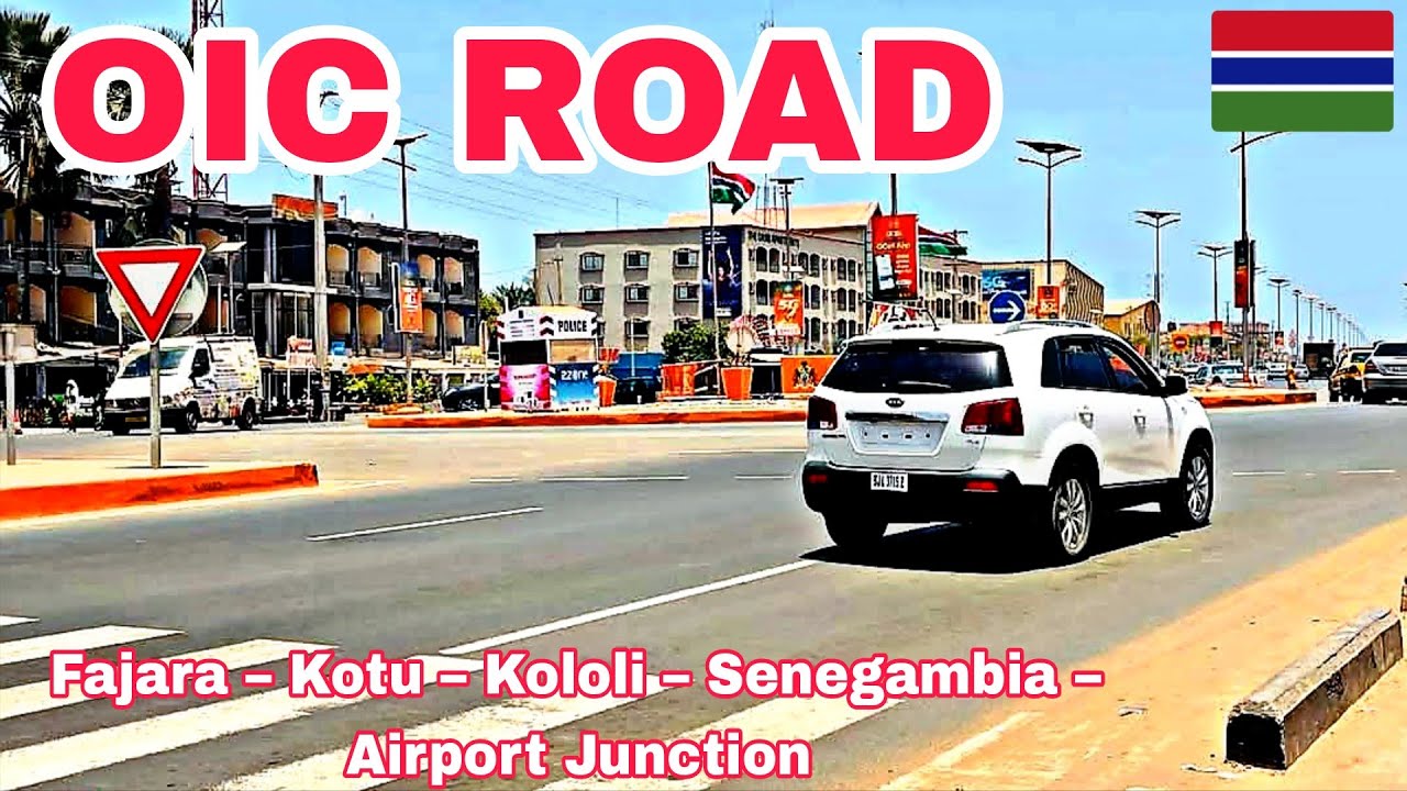 Beautiful City Drive Gambia 2025 OIC Road Tour Fajara &ndash; Kotu - Kololi &ndash; Senegambia &ndash; AirportJunction