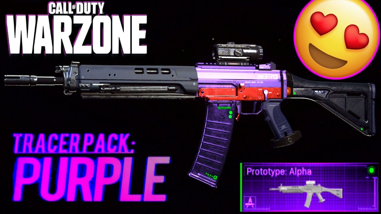 GRAU 5.56 Prototype Alpha Blueprint Purple Tracers Pack Review - Modern Warfare Warzone
