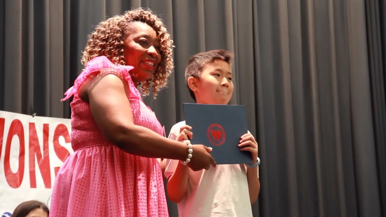 Wake Forest Elementary students celebrate graduation season with a visit from graduating seniors