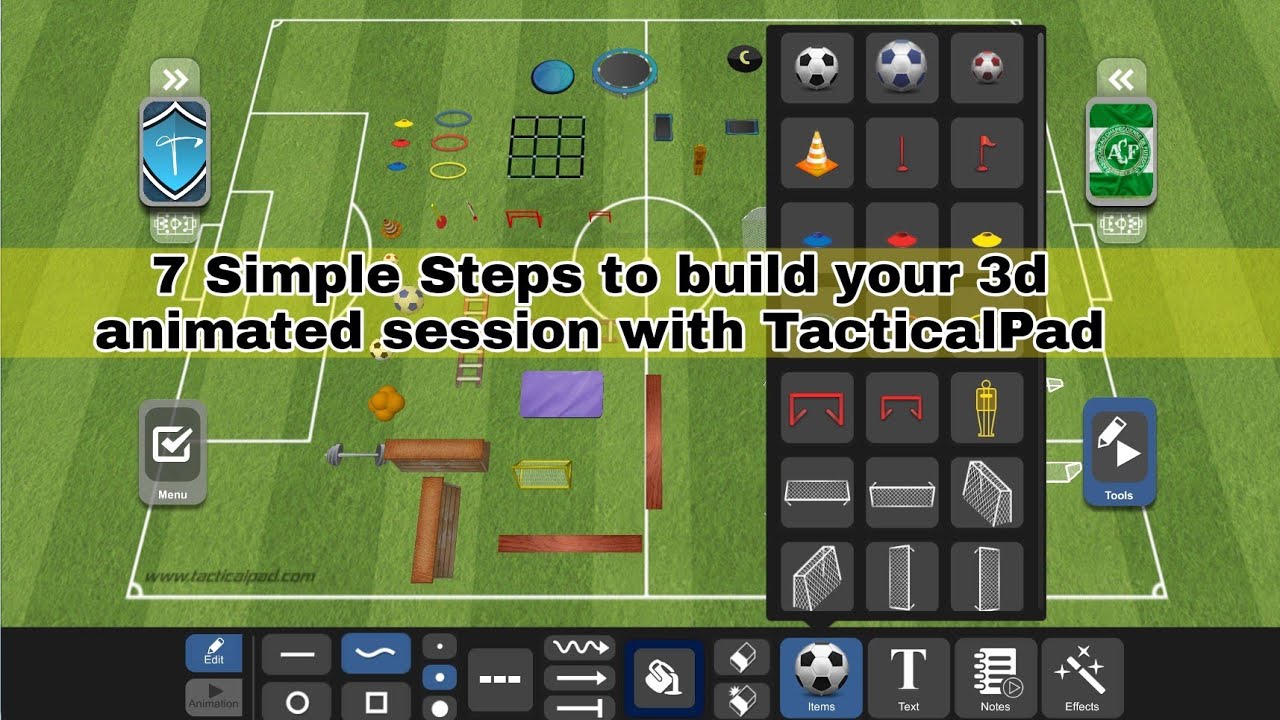 Tactical Pad: Amazing app to Build your 3d animated sessions in 5 minutes