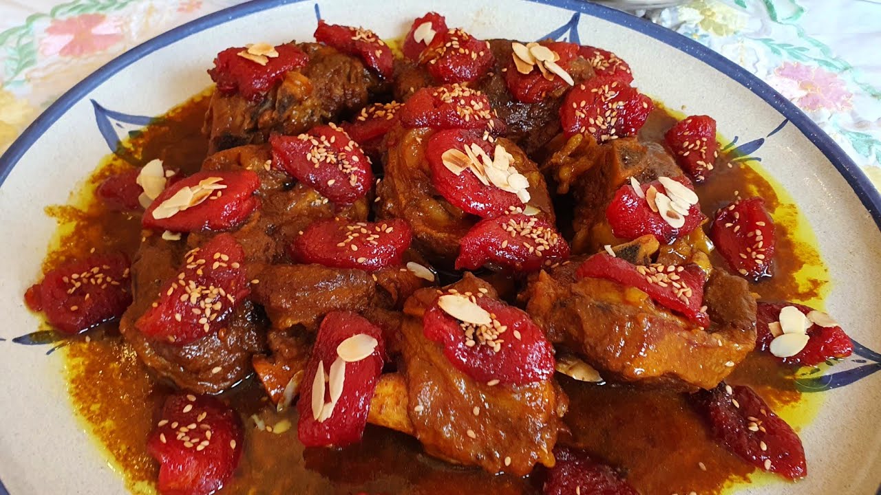 طاجين الملج بمطيشة معسلة من اطباق عيد الأضحى الرائعة