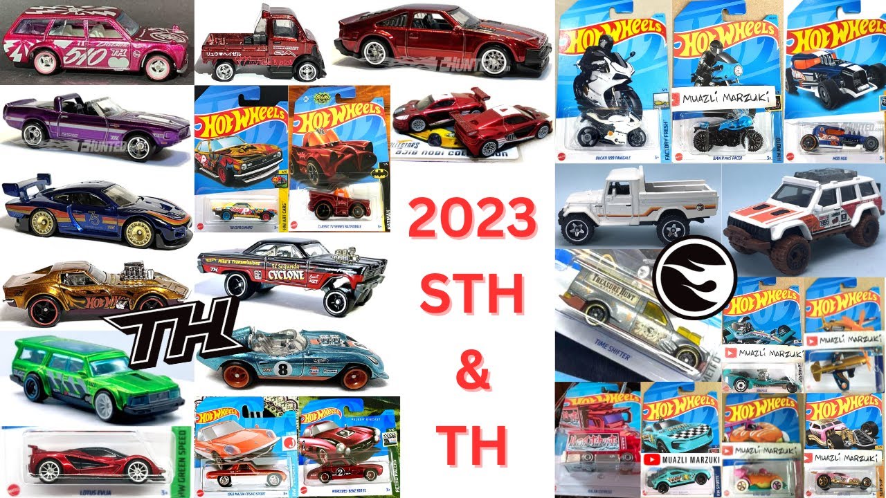 HOT WHEELS 2023 ($uper) Treasure Hunt List! All 30 STH & TH for this year sorted by case! #hotwheels