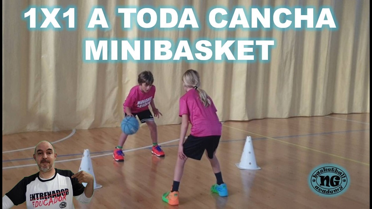 EJERCICIO DE 1X1 TODO CAMPO PARA MINIBASKET