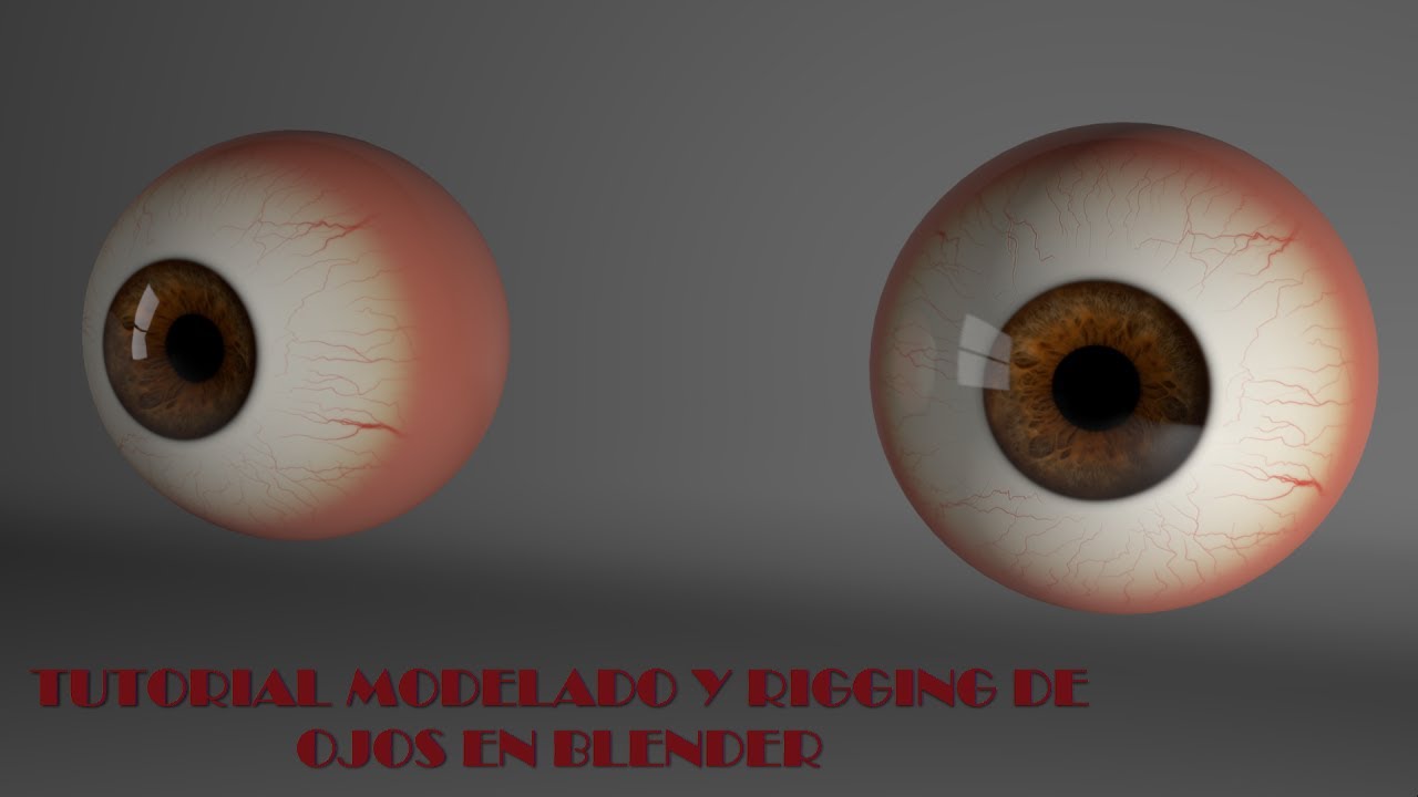 Modelado y rigging de ojos en Blender