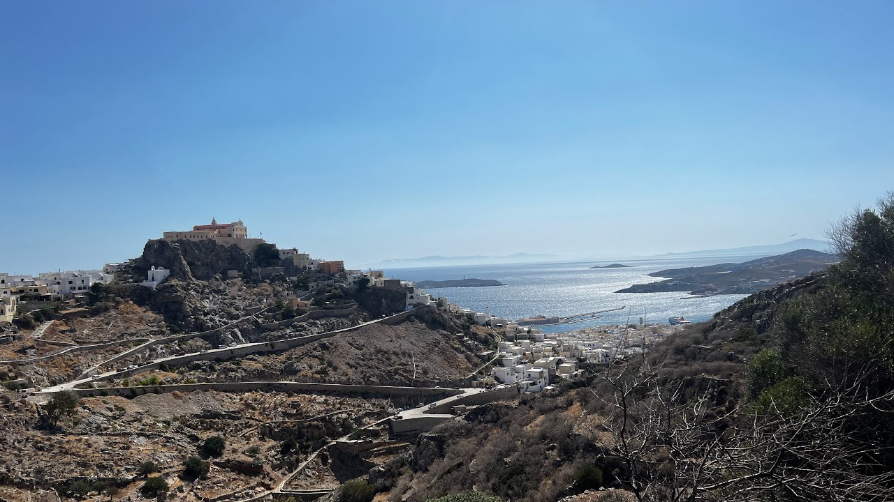 Hiking in Syros Greece pyrgos peak