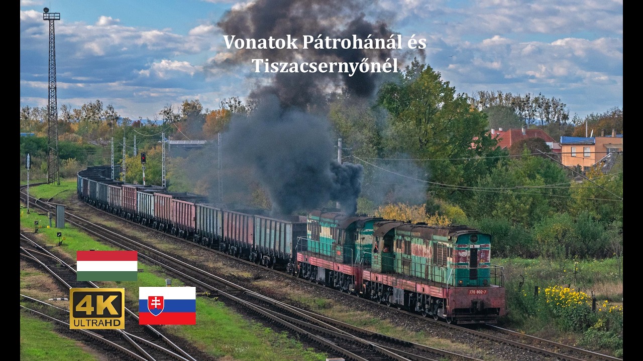 Vonatok Pátrohán és Tiszacsernyőn / Cierna Nad Tisou / 2025.10.19.