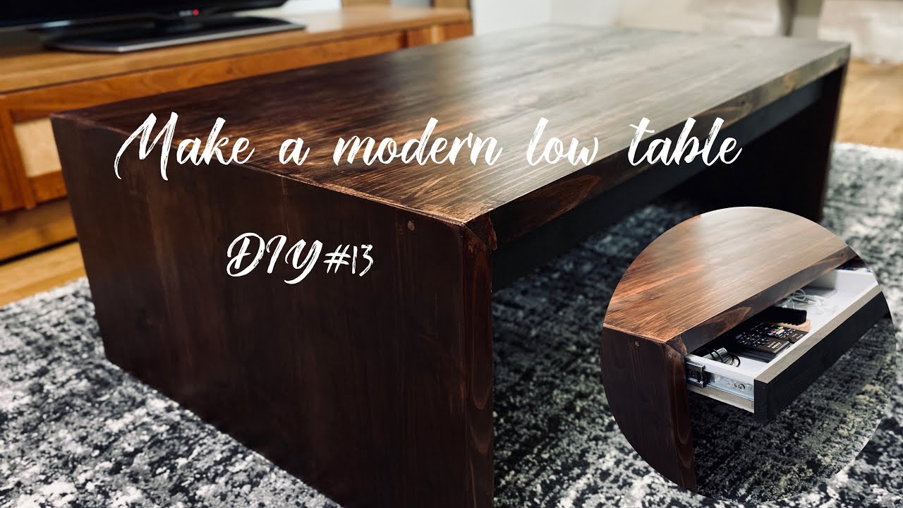 【Modern low table DIY】足場板をブライワックスで仕上げてテーブルを作成！