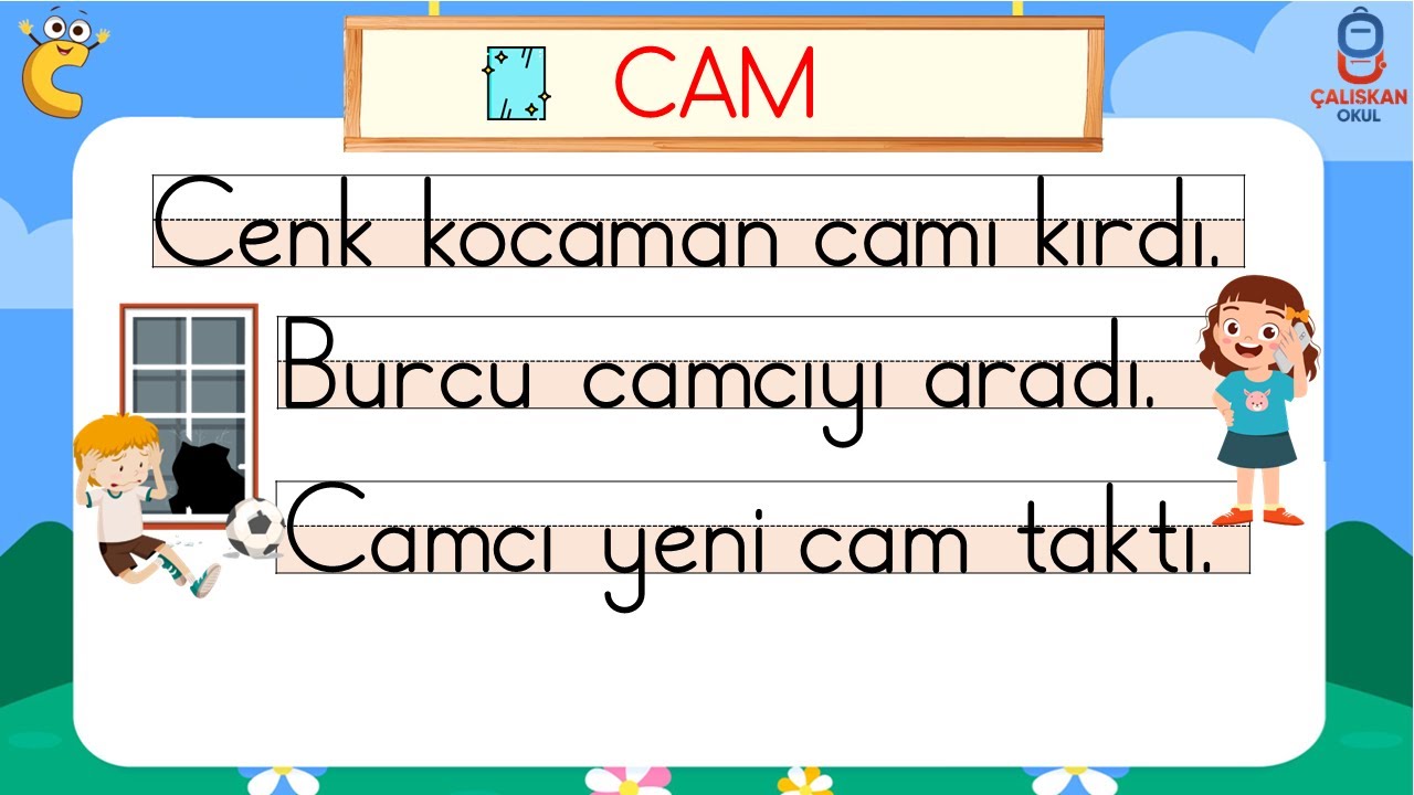 C Sesi Metin Okuma Çalışması  - İlk Okuma Yazma Öğretimi - Yeni Müfredat