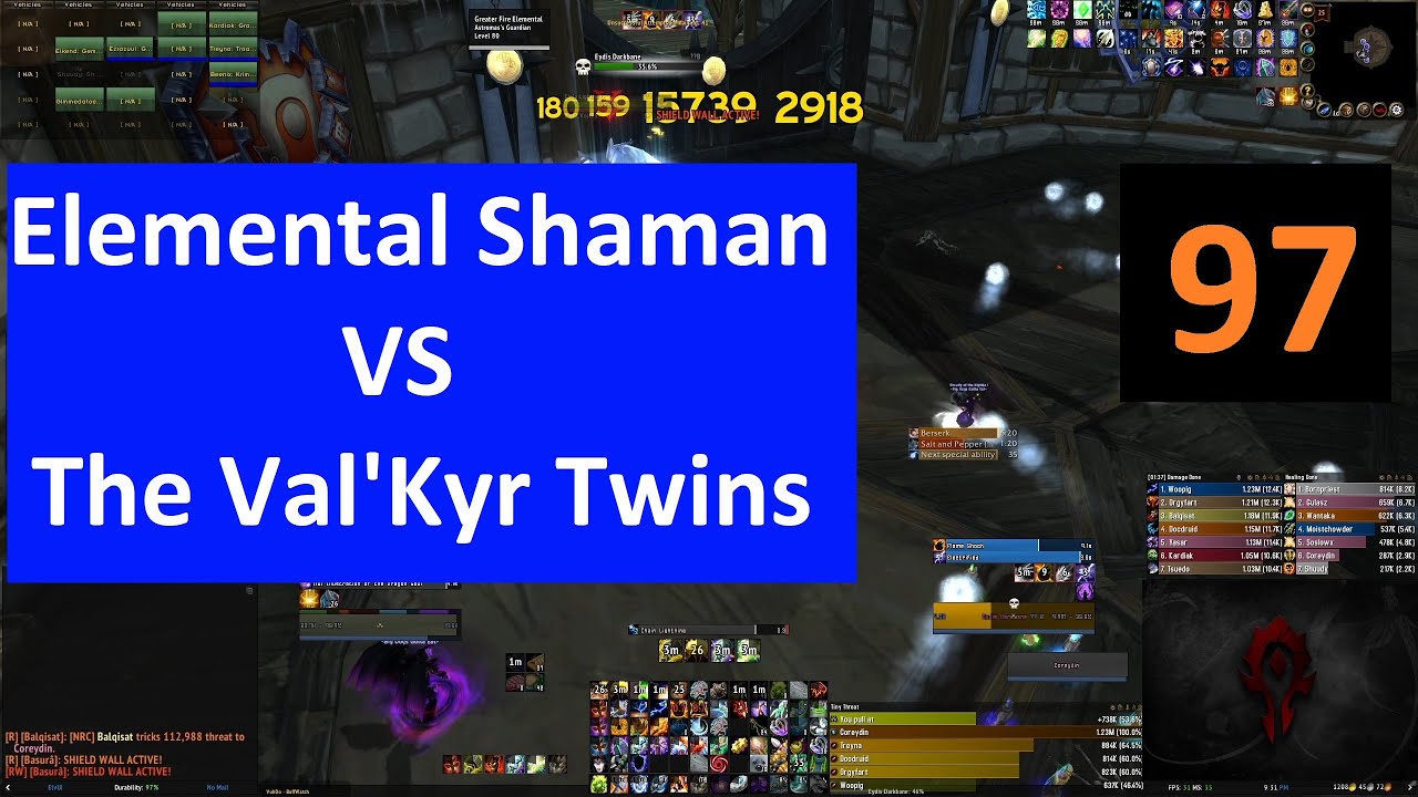 WOTLK TOC - Val'kyr Twins - Elemental Shaman