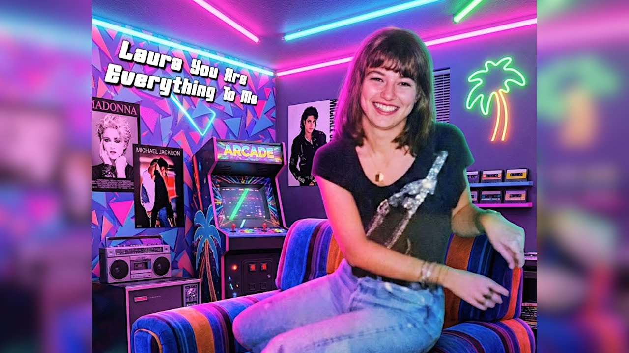 LAURA YOU ARE EVERYTHING TO ME (Laura Sei Tutto Per Me) Synthpop Neon 80s