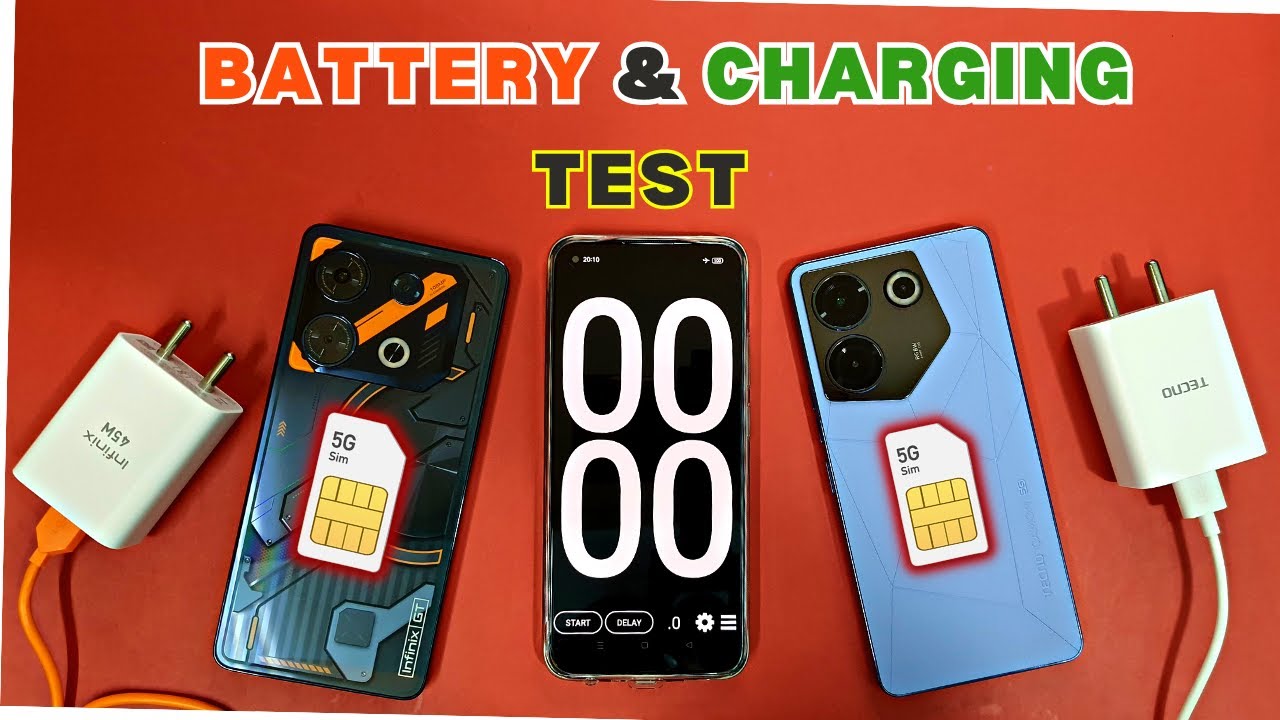 Full Battery Drain and Charging Test - Infinix GT 10 Pro vs Tecno Camon 20 Pro!