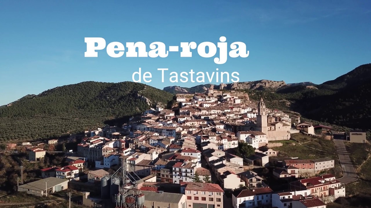 Pena-roja de Tastavins a vista de dron