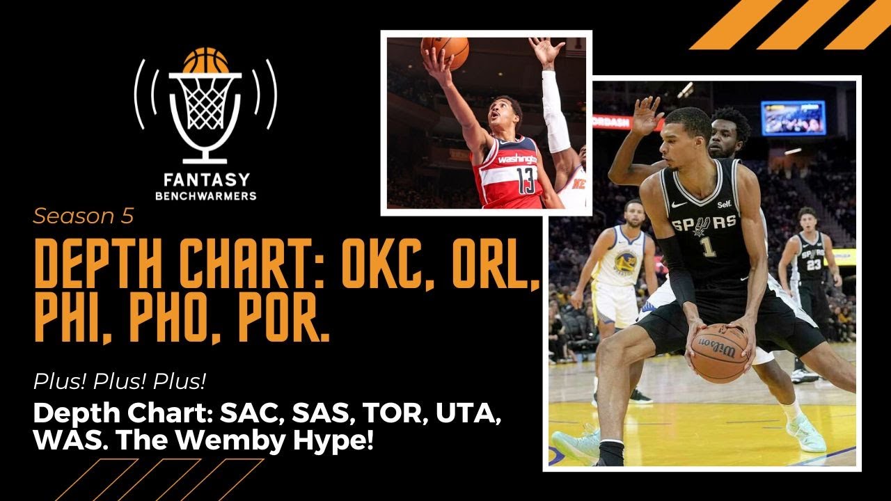 S05E09 - Depth Chart Look: OKC, ORL, PHI, PHO, POR, SAC, SAS, TOR, UTA, WAS.