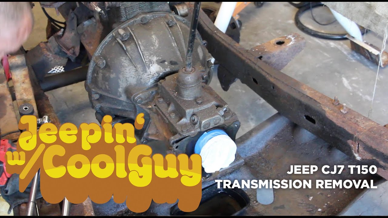 Jeep CJ7 T150 3 Speed Transmission Removal