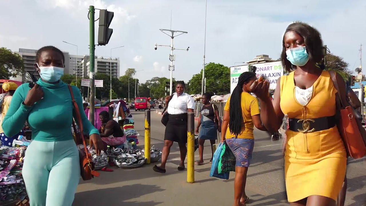 INSIDE AFRICA MARKET MAKOLA GHANA AFRICAN WALK VIDEOS
