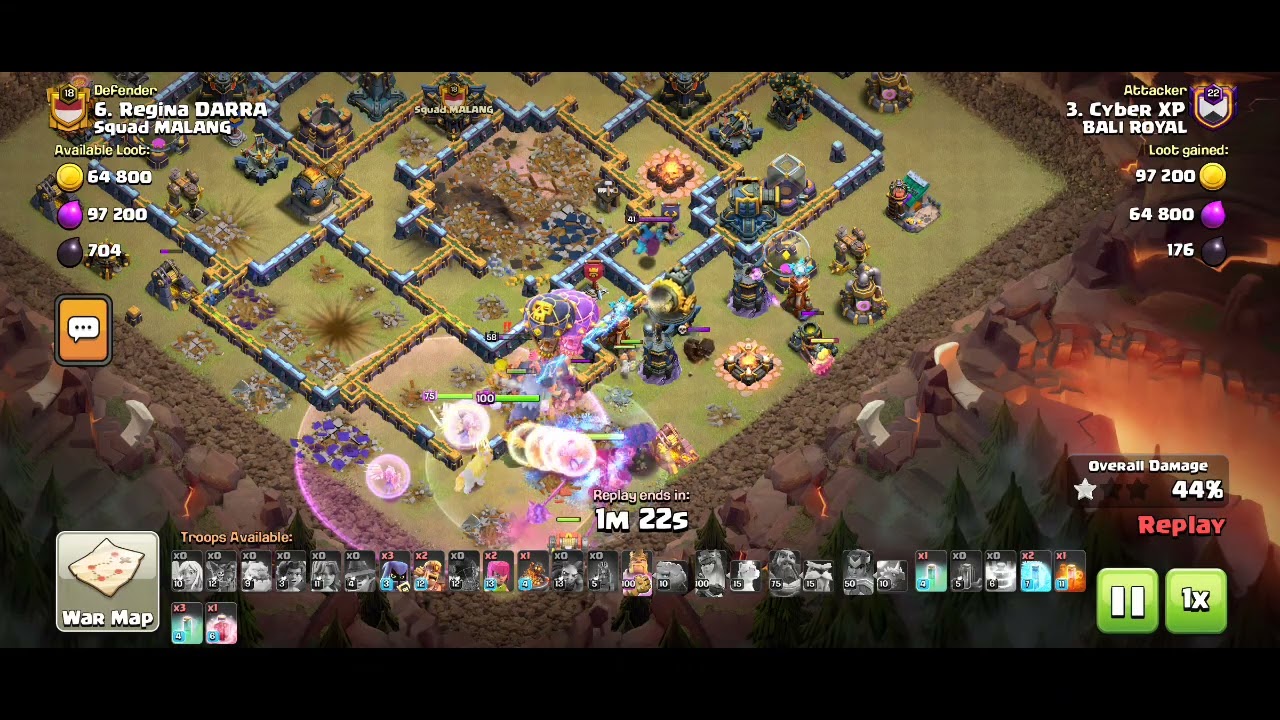 #46 Clan War, Fireball Attack, Freestyle Swag Spells 🔥🔥🔥😂