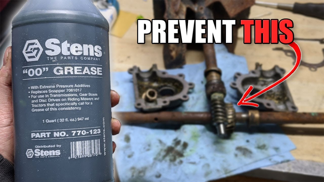 Check the Snowblower Gearbox for Grease