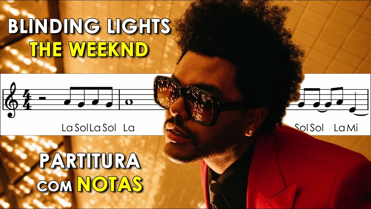 Blinding Lights - The Weeknd | Partitura com Notas para Flauta Doce, Violino + Playback | Ms. Marvel