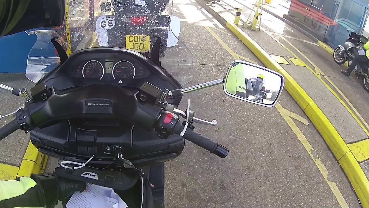 motorbike check in at channel tunnel