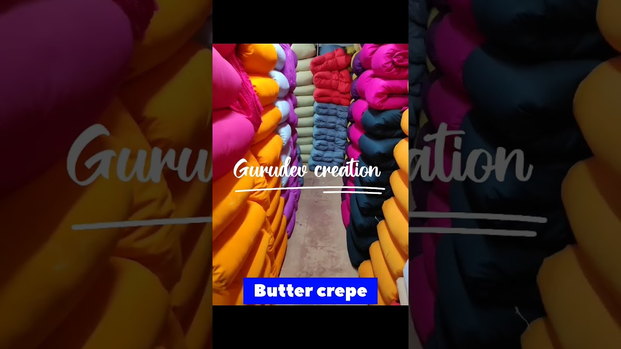 Plain crepe Fabric | Butter crepe lining fabric | Micro crepe Fabric | #crepe #crepefabric #lining