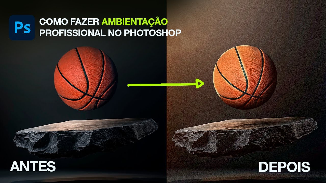 Como fazer uma AMBIENTAÇÃO PROFISSIONAL no Photoshop