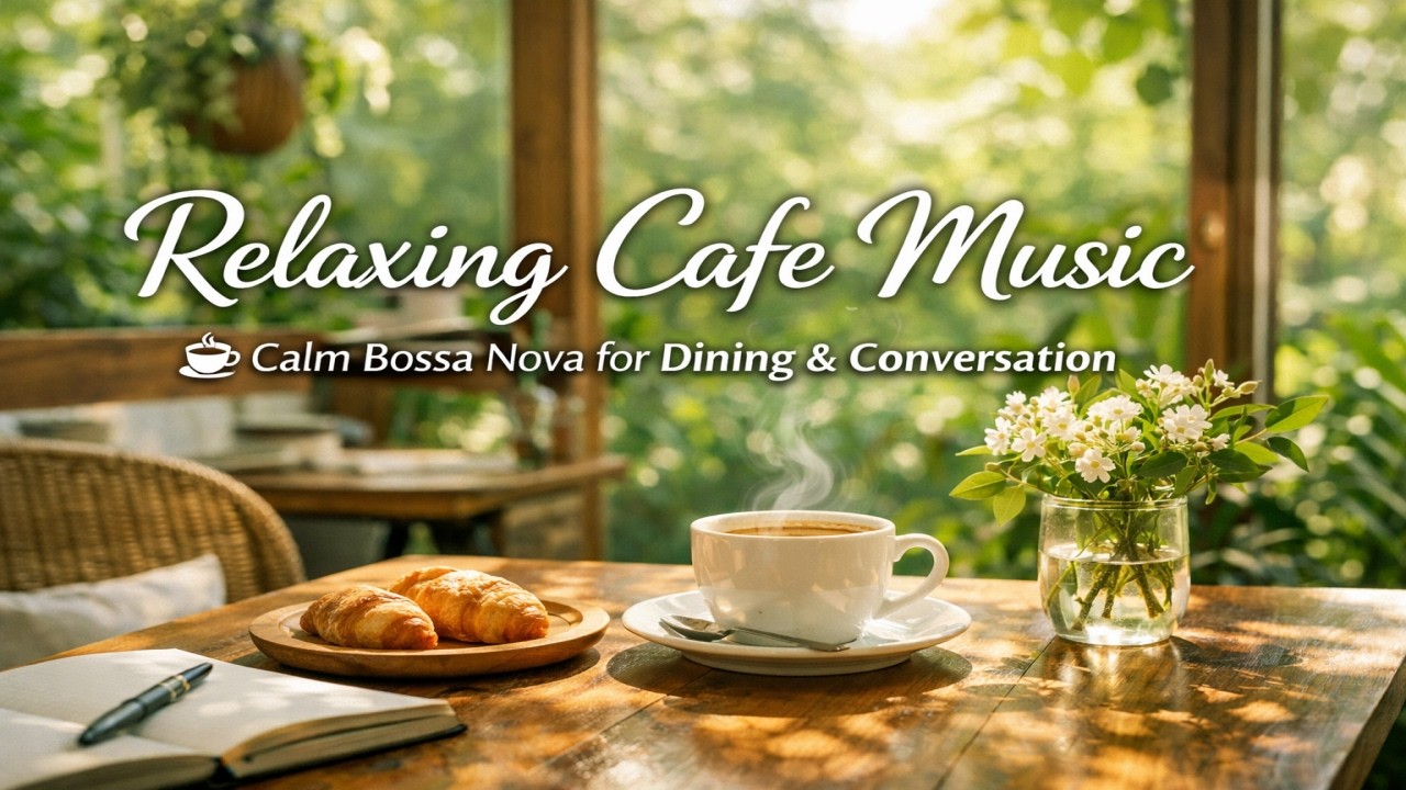Relaxing Cafe Music ☕ Calm Bossa Nova for Dining & Conversation