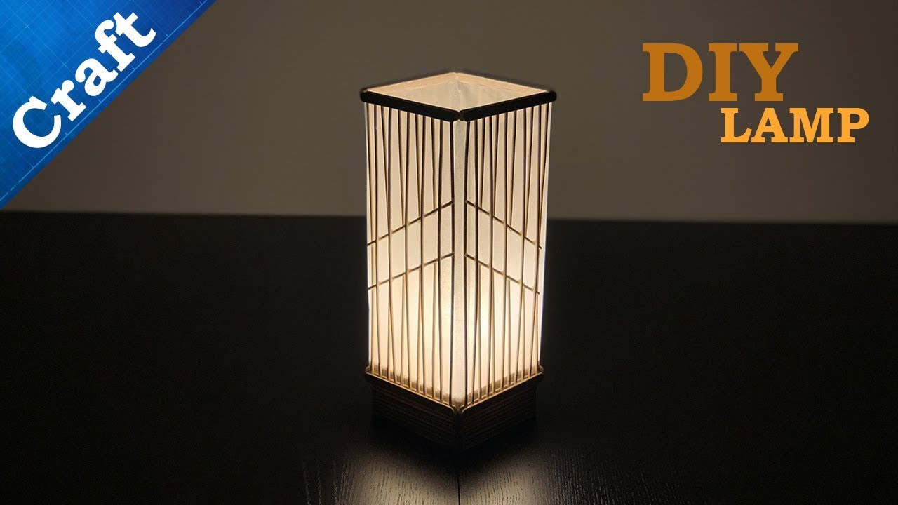 Do it yourself Ice Cream Sticks Lamp || Barbecue Sticks
