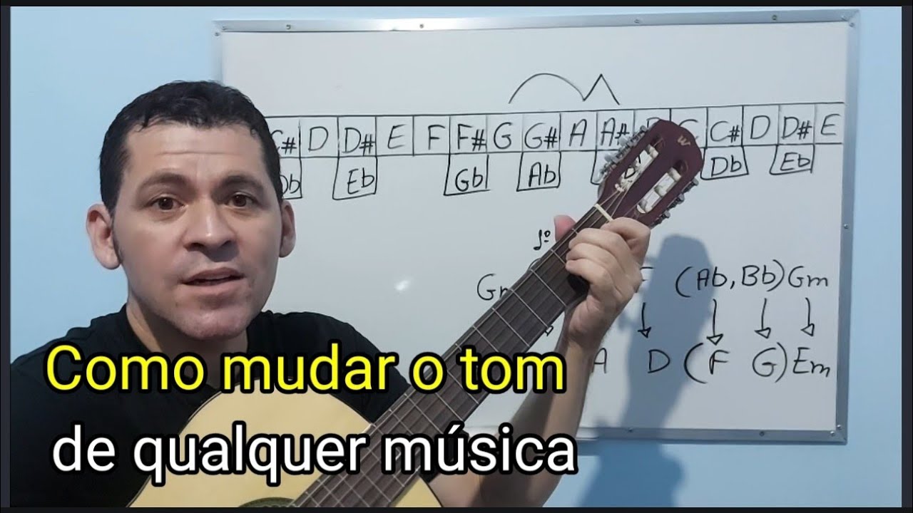 Como mudar o tom de qualquer música