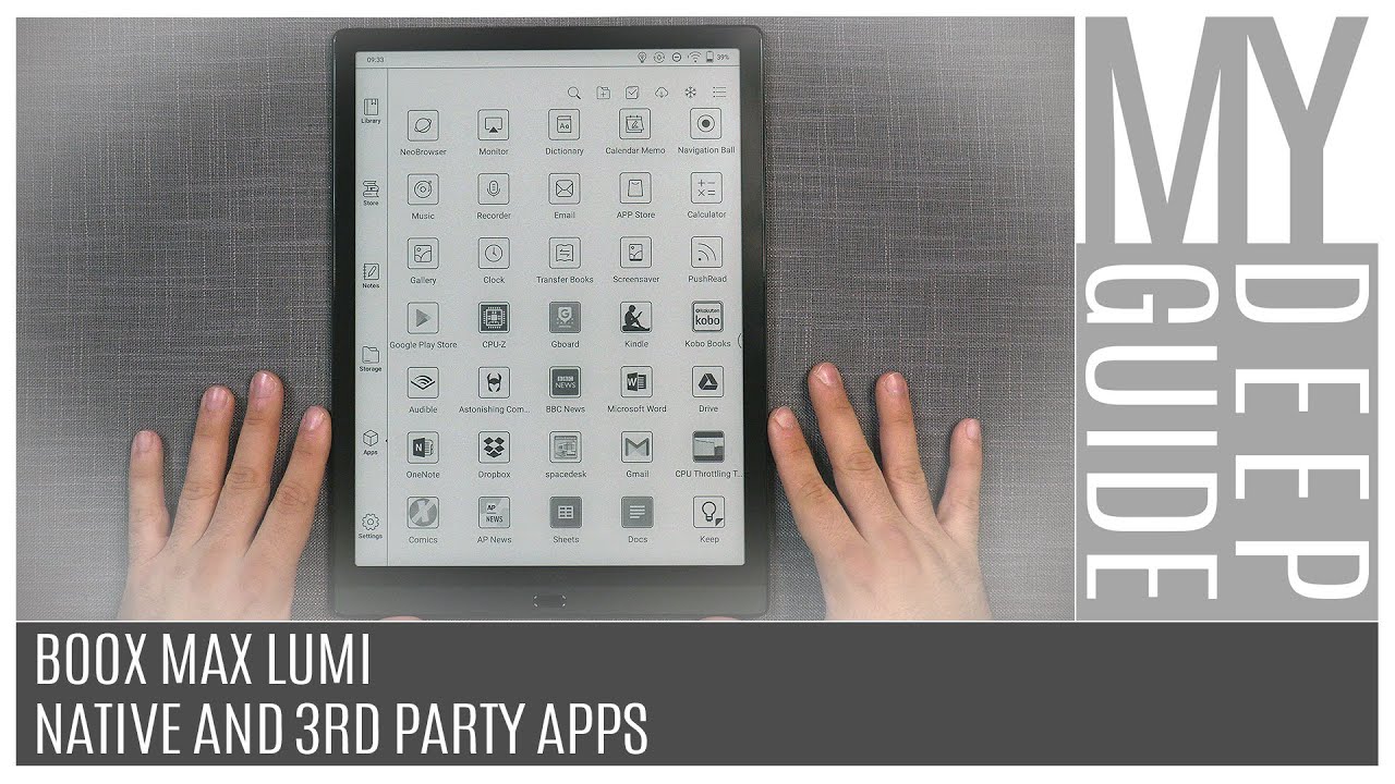 Boox Max Lumi: Native And 3rd Party Apps