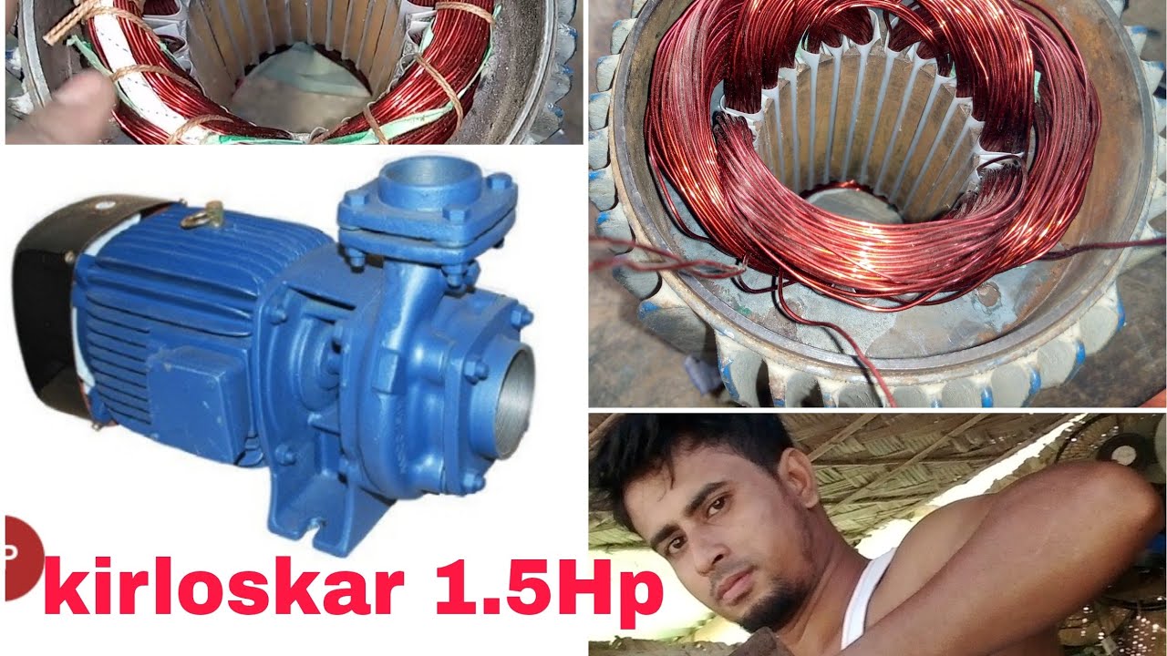 kirloskar motor wandering1.5 hp 1ph water pump all data epairing! kirloskar water pump repairing!
