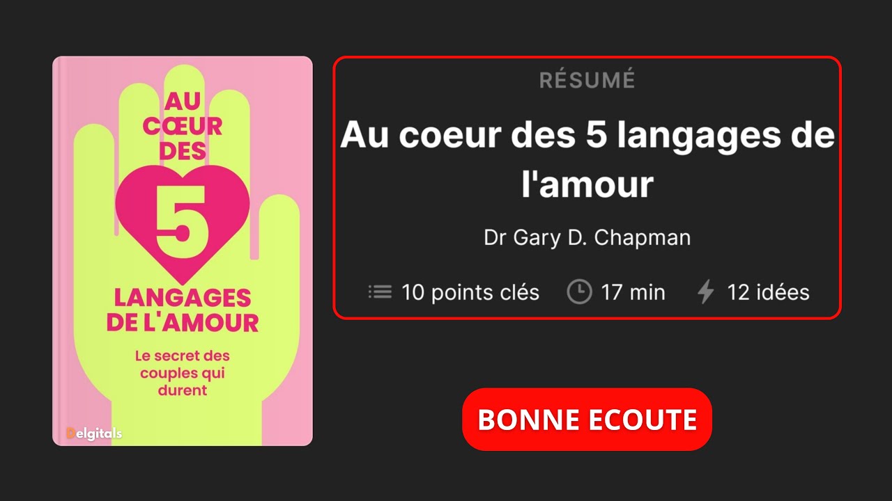 AU COEUR DES 5 LANGAGES DE L' AMOUR | LIVRE AUDIO