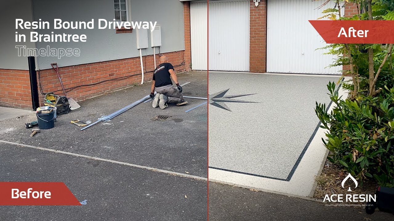 Resin Bound Installation Timelapse - Braintree, Essex