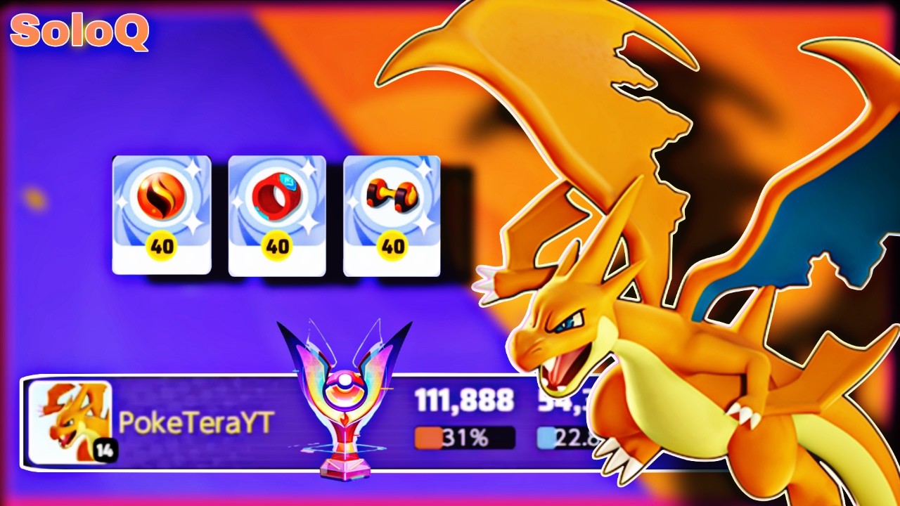 Mega Charizard Y is Still Broken After Nerf | 111k+ Damege in Pokémon Unite Master Rank | PokeTeraYT