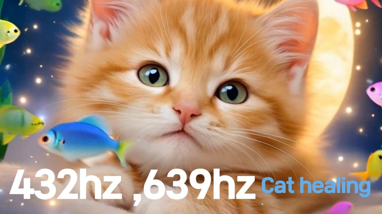 잠들기 전, 고양이 힐링 시간 🐱 432Hz·639Hz 명상 음악/고양이가 졸고 있는 동안… 깊어지는 휴식의 시간/고양이와 함께 하는 하루 10분 힐링시간