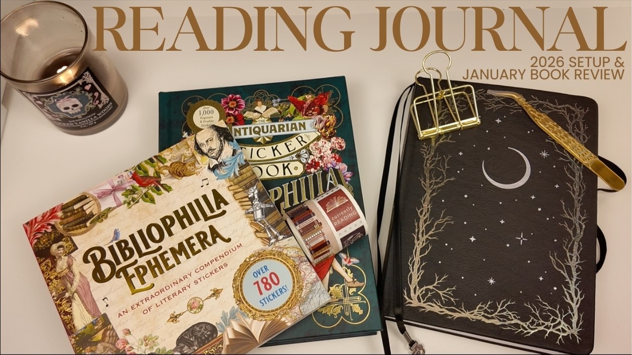 2026 Reading Journal ✨ 📖✨ Includes Book Review, Flip Through ,and Planning! 💜