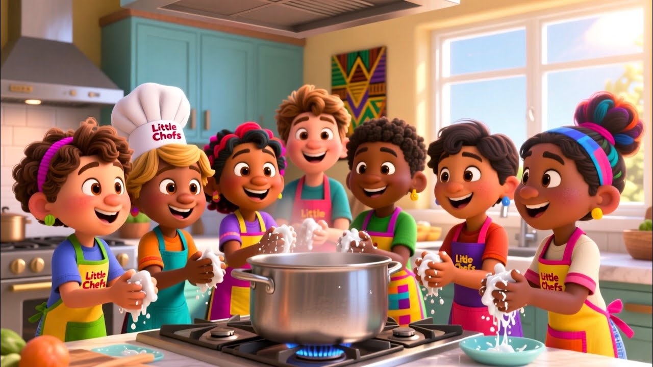 Let’s Cook Jollof Rice! 🎵👩🏾‍🍳 Educational Food Song for Kids.