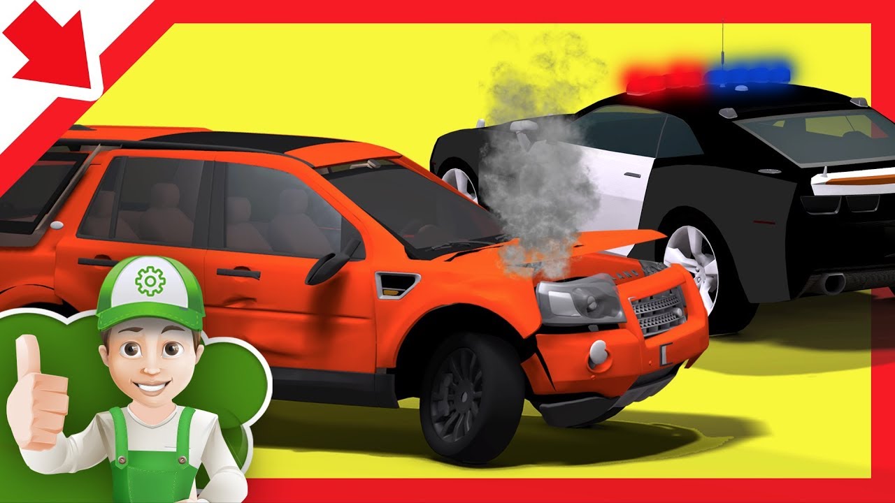 Mobil polisi anak kecil Mobil polisi Mainan anak Kartun Mobil polisi Kartun truk. Kartun game.