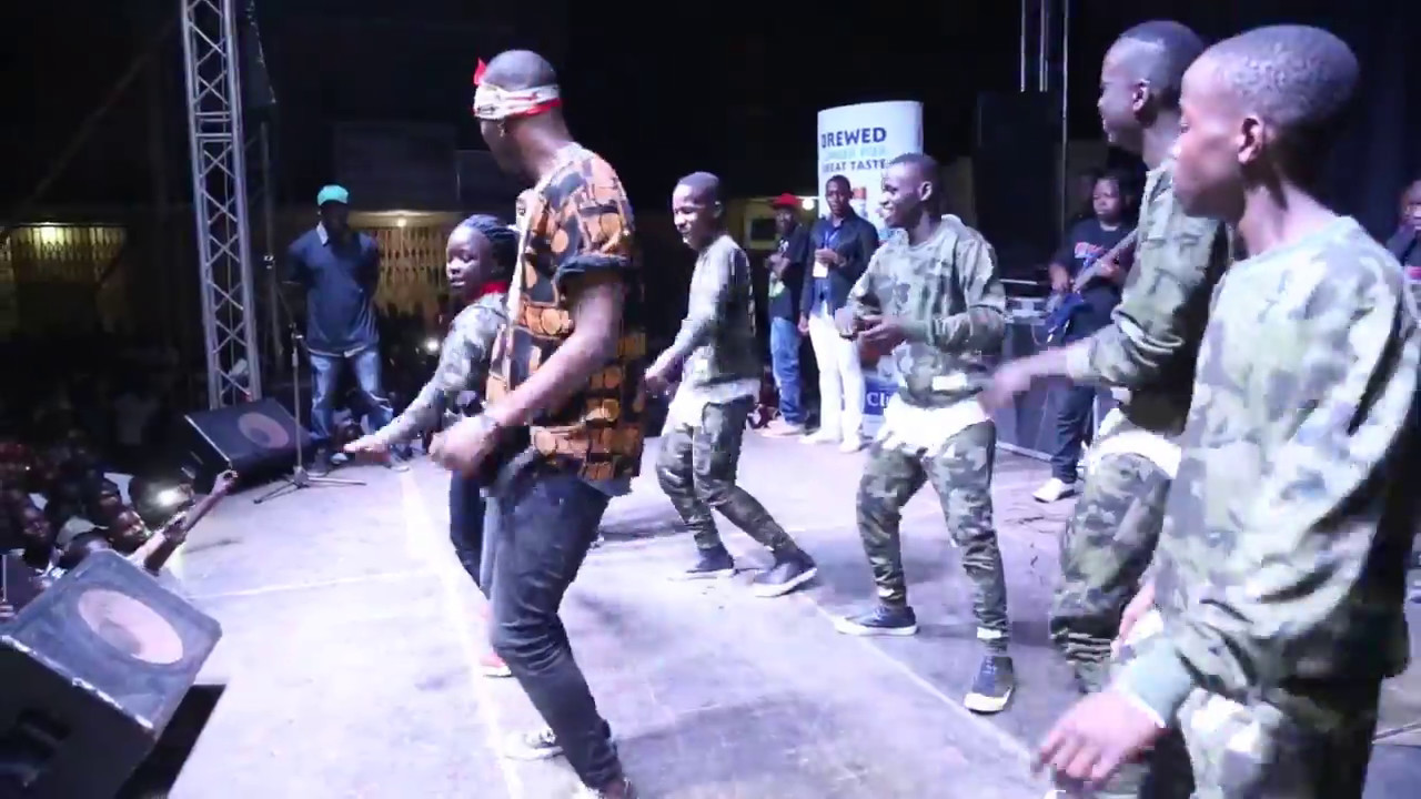 Triplets Ghetto Kids perform at the Street Jam with Eddy Kenzo