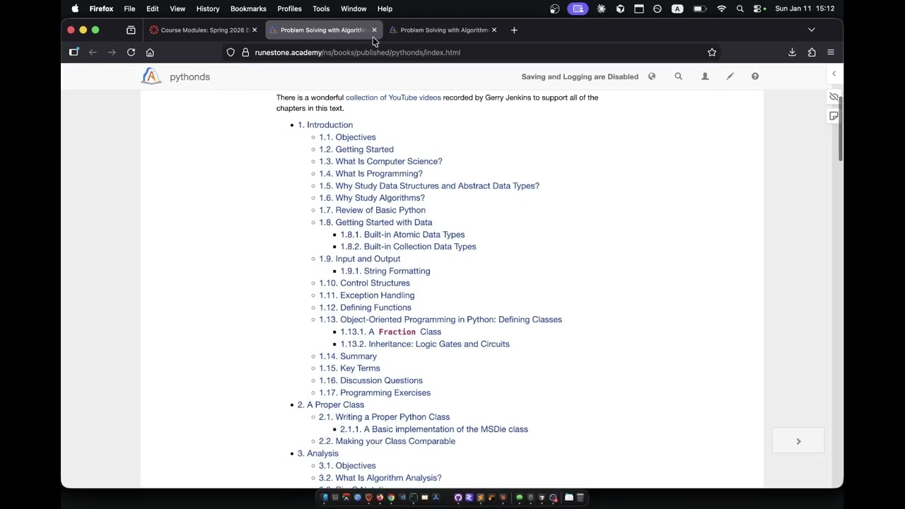 csc249 data structures intro