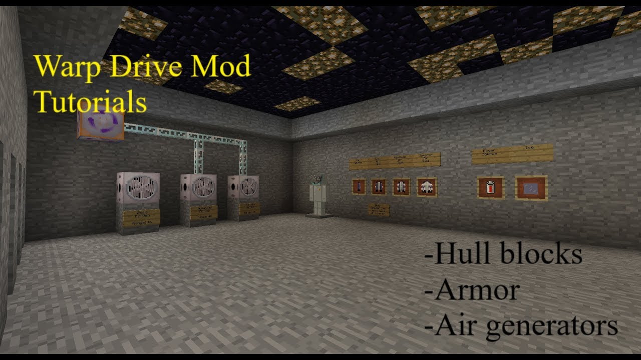 Warp Drive Mod Ep. 2 - Hull Blocks, Air Generation, and Space Suits