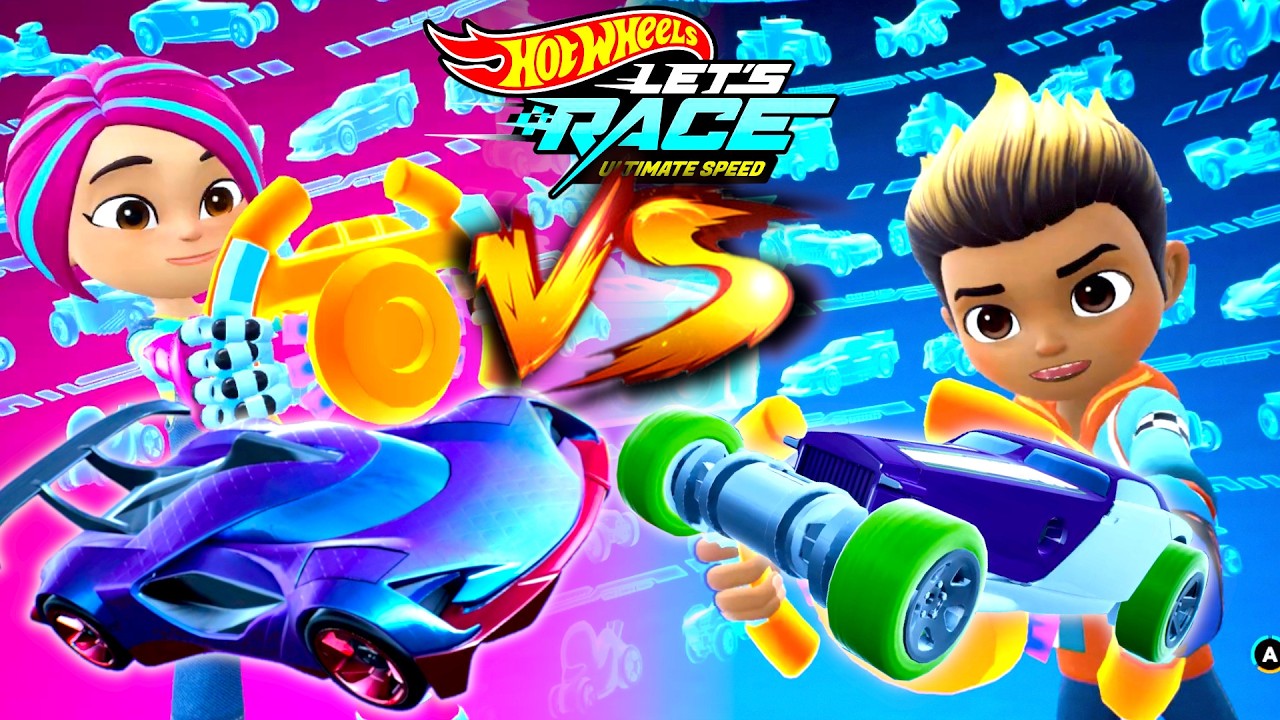 Hot Wheels Let's Race Ultimate Speed ​​– Брайтс со Стрит Шрикером против Купера с Хай Роллером