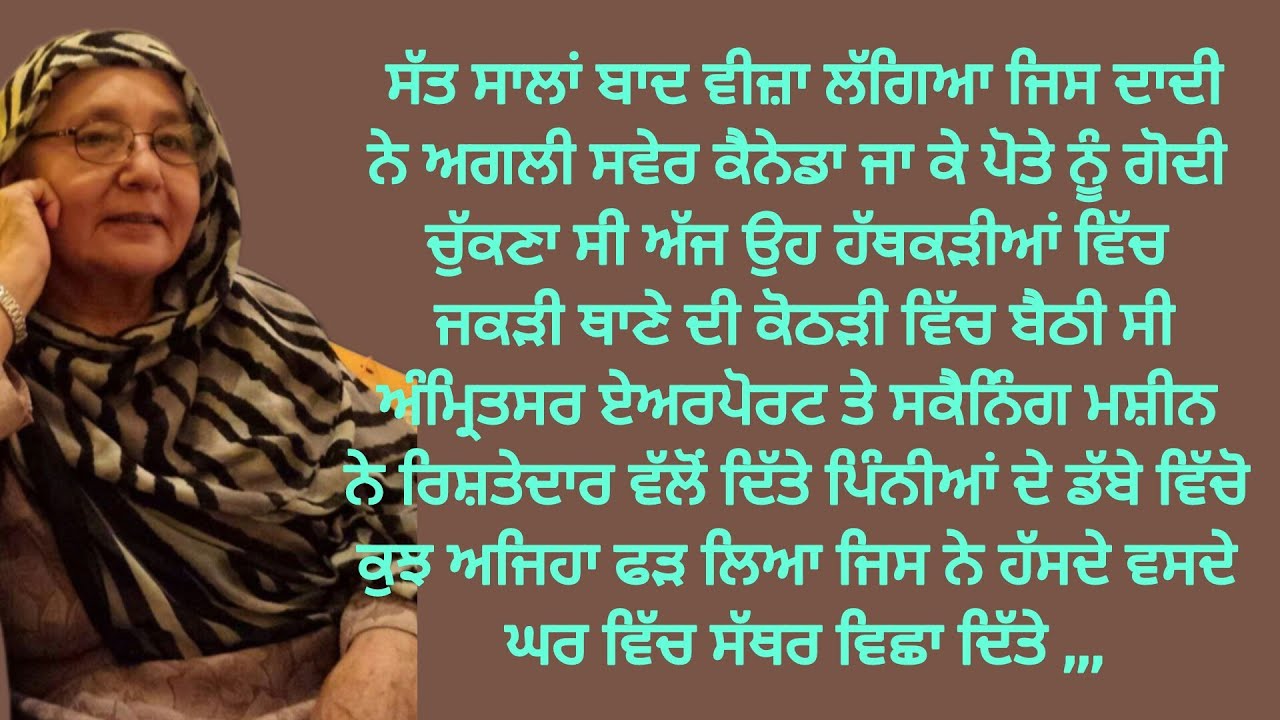 ਕੈਨੇਡਾ ਜਾਂਦੀ ਦਾਦੀ ਪਹੁੰਚੀ ਏਅਰਪੋਰਟ ਤੋਂ  ਸਿੱਧੀ ਜੇਲ੍ਹ #punjabi #emotionalstory #viral 