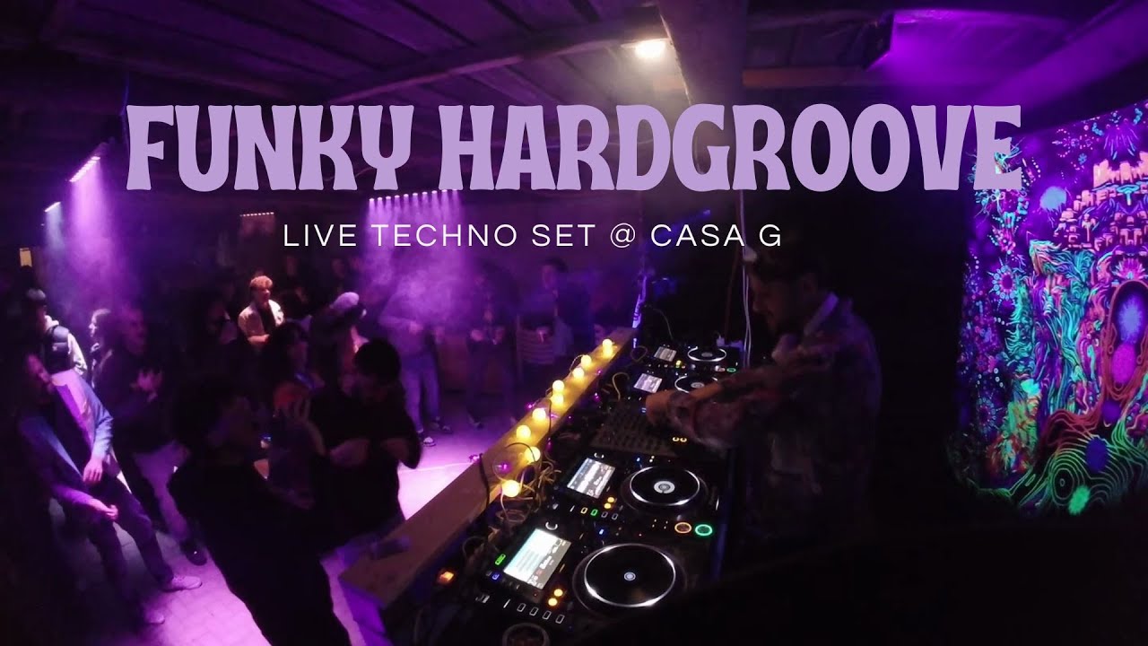 Funky Hardgroove Techno Set Live @ CASA G | 145 BPM Underground Techno (Isaiah, Edvvin, DJ Physical)