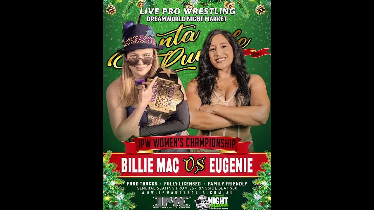 FULL MATCH - BILLIE MAC vs EUGENIE - IPW WOMEN'S CHAMPIONSHIP MATCH - IPW SANTA RUMBLE 2024